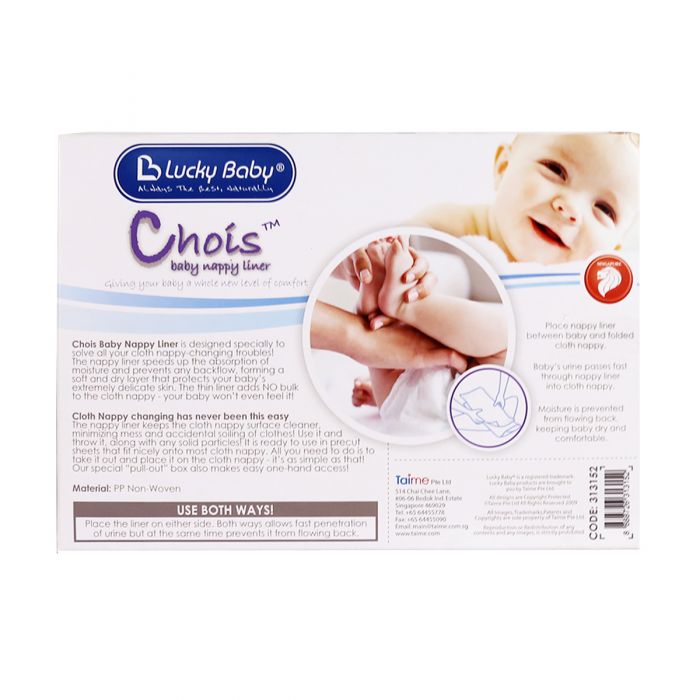 Hộp giấy lót cho tã / bỉm vải Chois Nappy Liner Lucky Baby