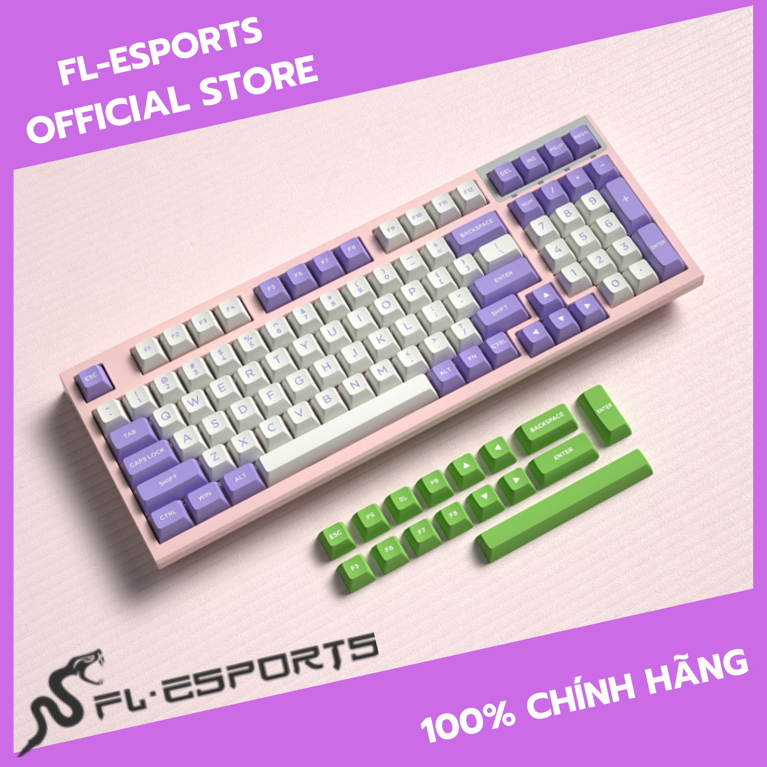 Bàn phím cơ không dây FL-Esports FL980CPM Sam Cercis Kailhbox Switch - Hàng chính hãng