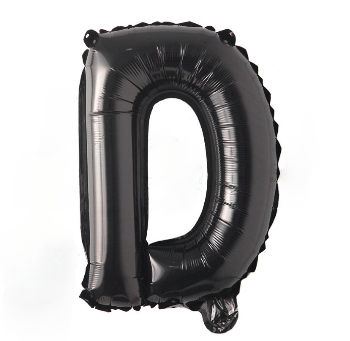 Bóng chữ cái màu đen balloon letter bso40