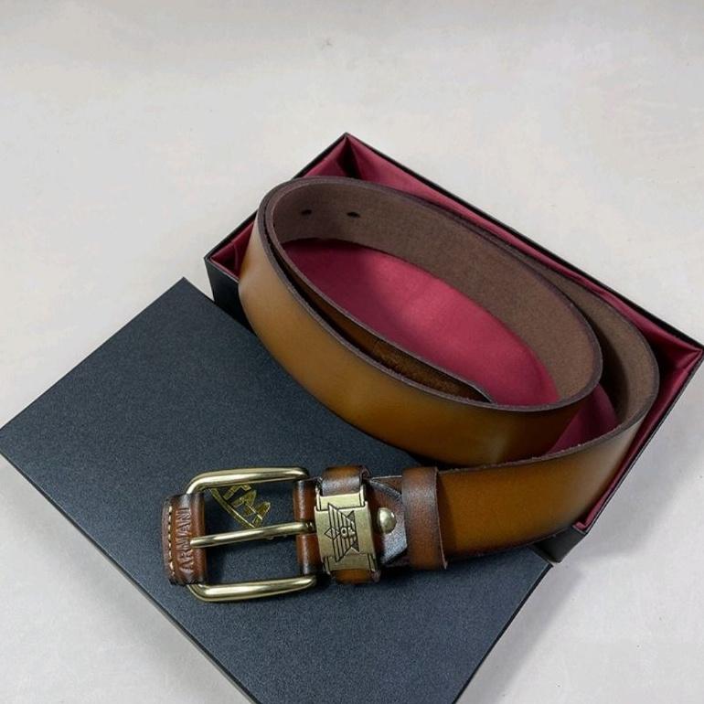 Thắt Lưng Nam Tuấn Minh TM811-03 Dây Nịt Da Bò Nguyên Tắm Khóa Đồng Cao Cấp Rộng 3.8Cm Đủ Ba Màu Đen, Nâu, Nâu Bò