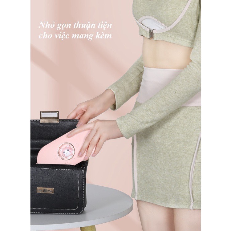 Đai Đeo Massage Giảm Đau, Sưởi Ấm Bụng Phụ Nữ Kỳ Kinh Nguyệt Cao Cấp