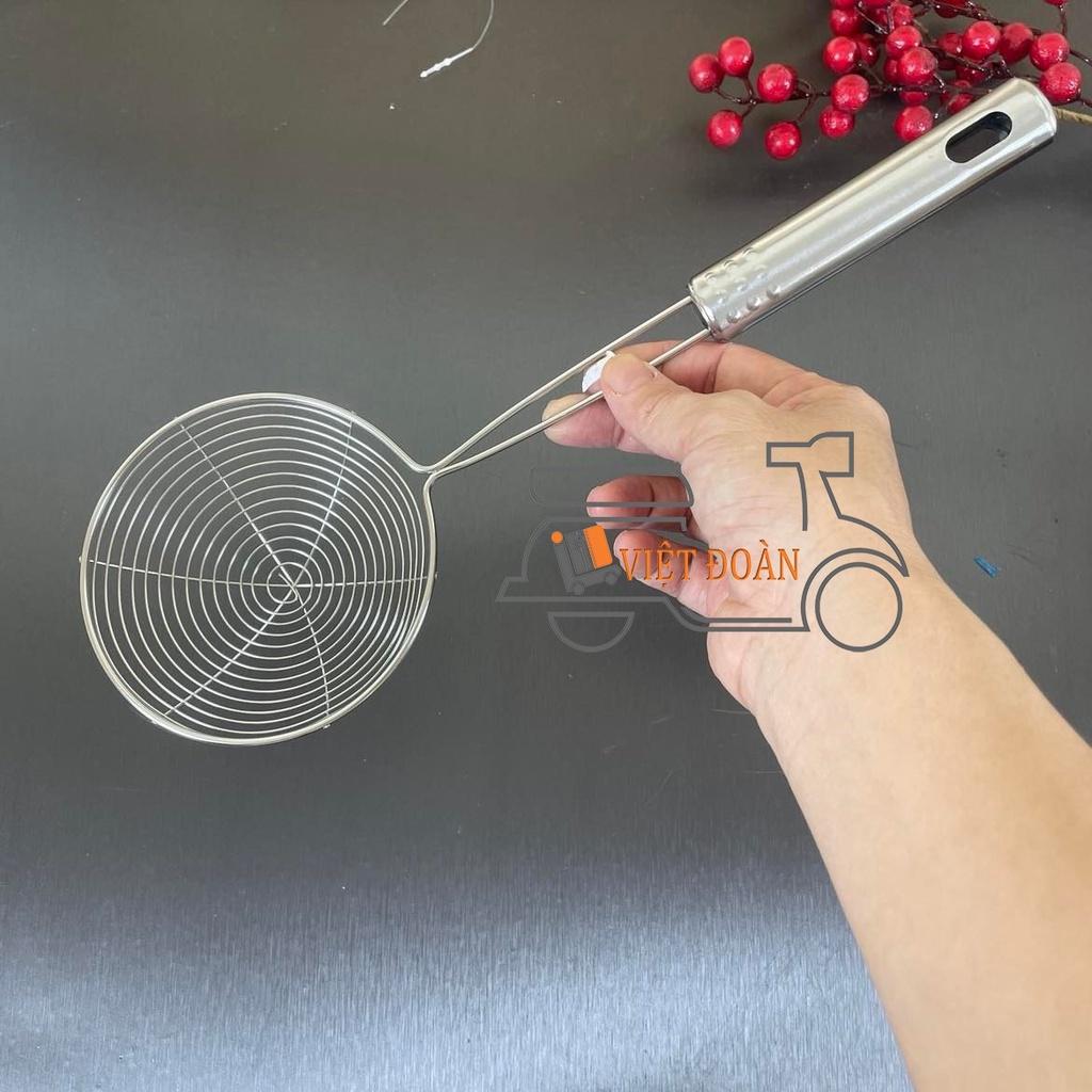 VỢT VỚT XƯƠNG, VỚT TRÂN CHÂU, VỢT CHIÊN THỰC PHẨM - inox chắc chắn.. Nhiều size. Dụng cụ làm bánh, nấu ăn