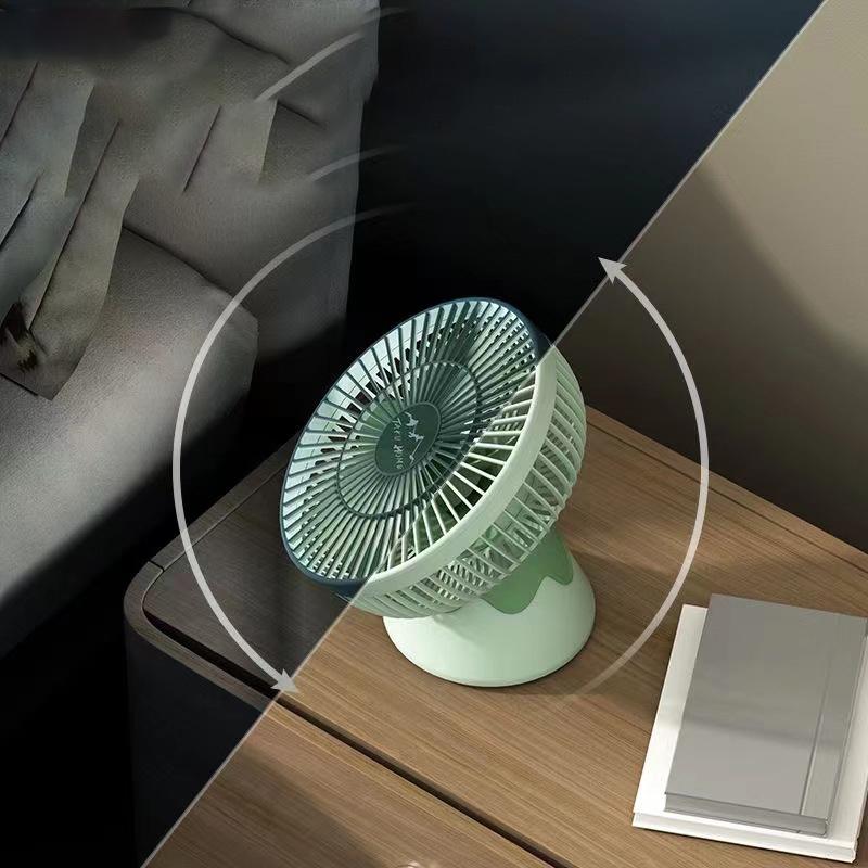 Quạt Trần USB Kích Thước Nhỏ Yên Tĩnh Ba Tốc Độ Có Đèn Ngủ Để Bàn-Hàng nhập khẩu