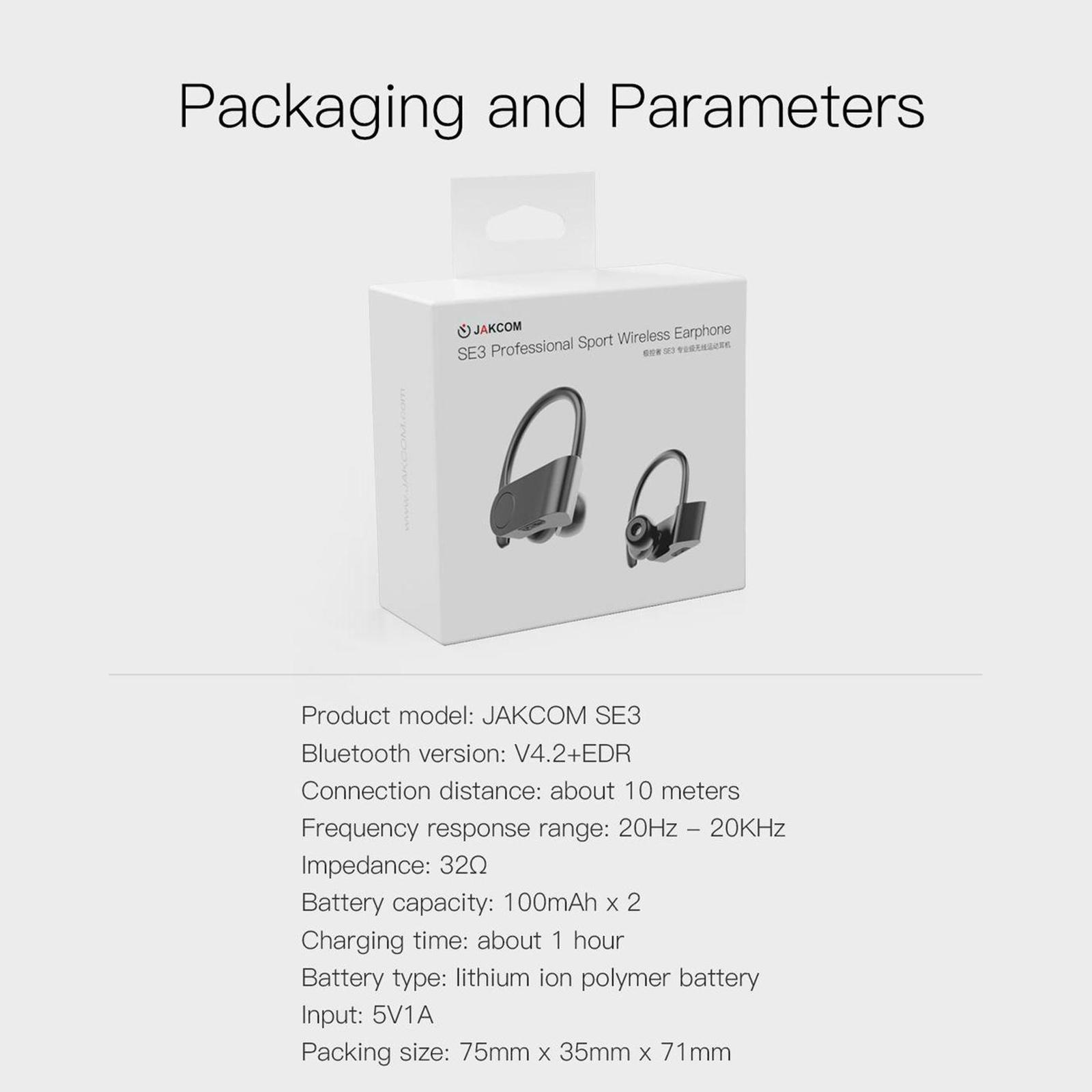 Bluetooth Earphones in Ear Wireless Gym Running Headphone Deep Bass