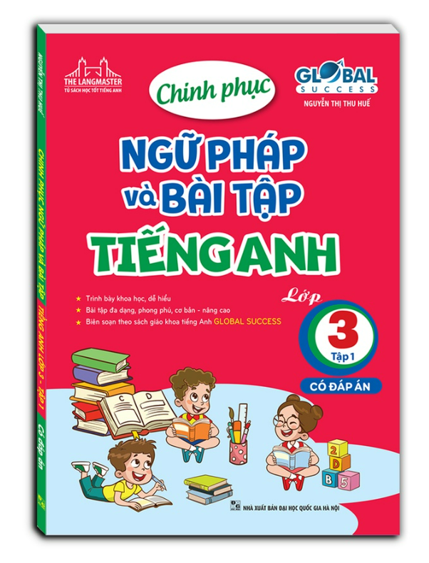 Sách - Chinh phục ngữ pháp và bài tập tiếng anh lớp 3 tập 1