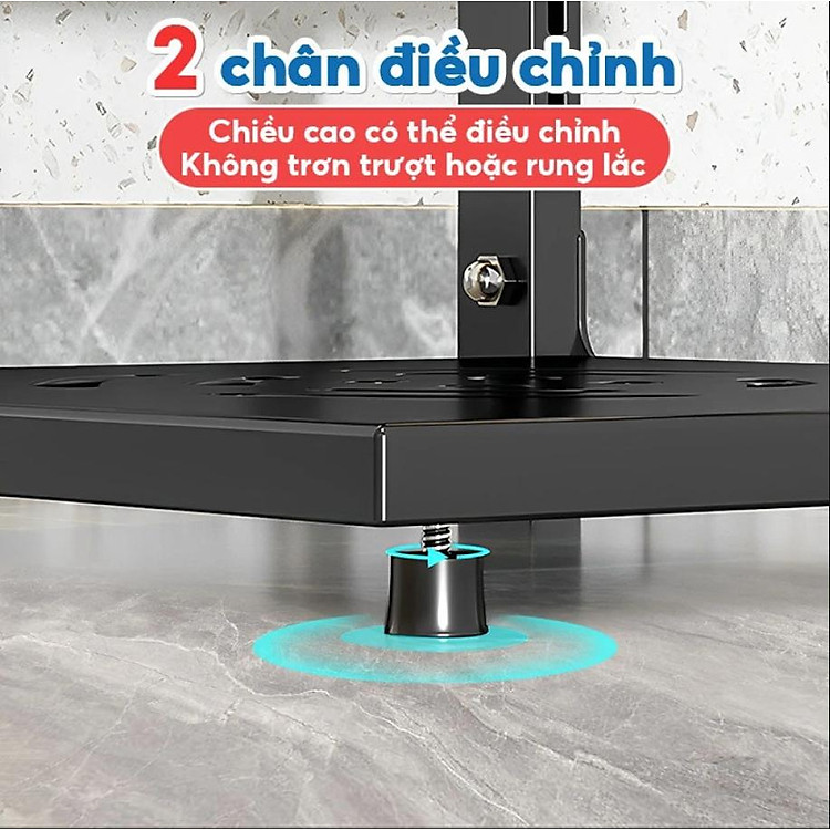 Giá Để Xoong Nồi Chảo Thép 4 Tầng Có Thể Điều Chỉnh Kệ Đựng Xoong, Nồi, Kệ Để Đồ Gầm Tủ Nhà Bếp 4 Tầng Đa Năng Tiện Lợi