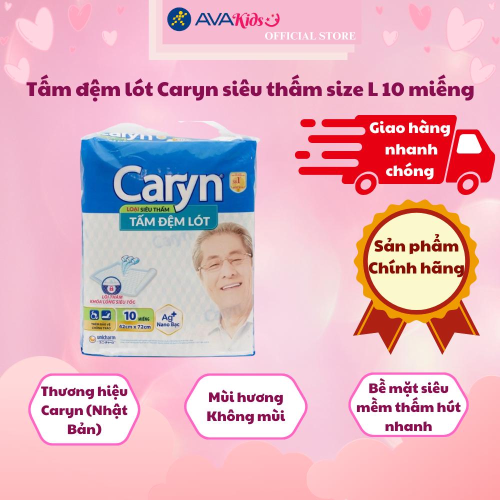 Tấm đệm lót Caryn siêu thấm size L 10 miếng