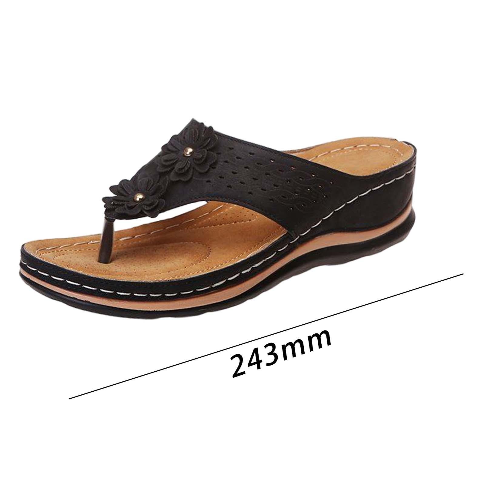 Women Sandals Ladies Anti Slip Casual Soft Flat Slippers Open Toe Flat Shoes
