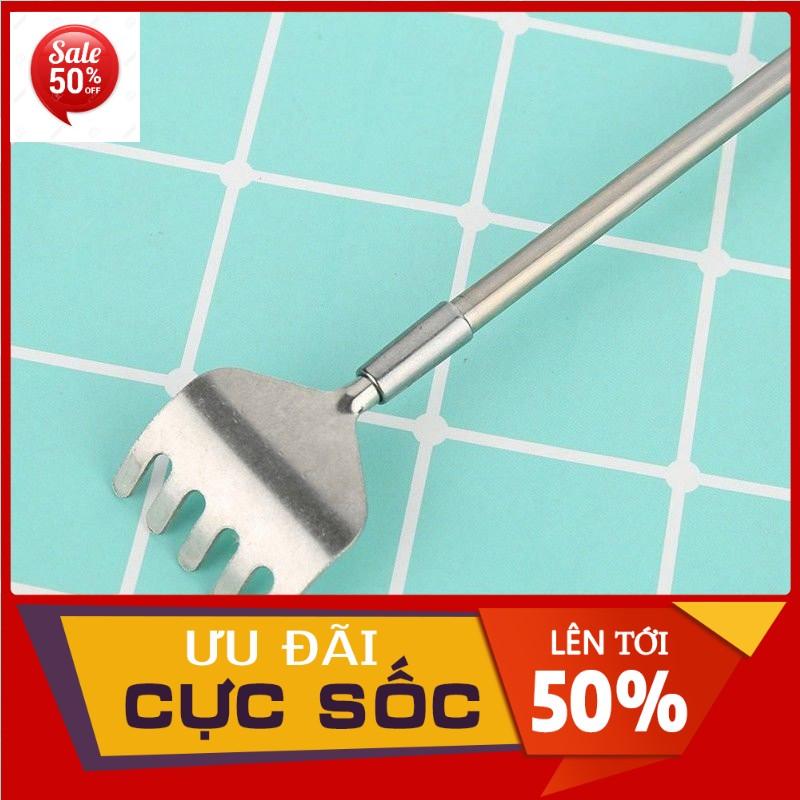 Gậy gãi lưng mini co giãn, Gậy gãi lưng mini massage có thể kéo dài gập gọn cài áo hoặc bỏ túi giảm đau nhức, mệt