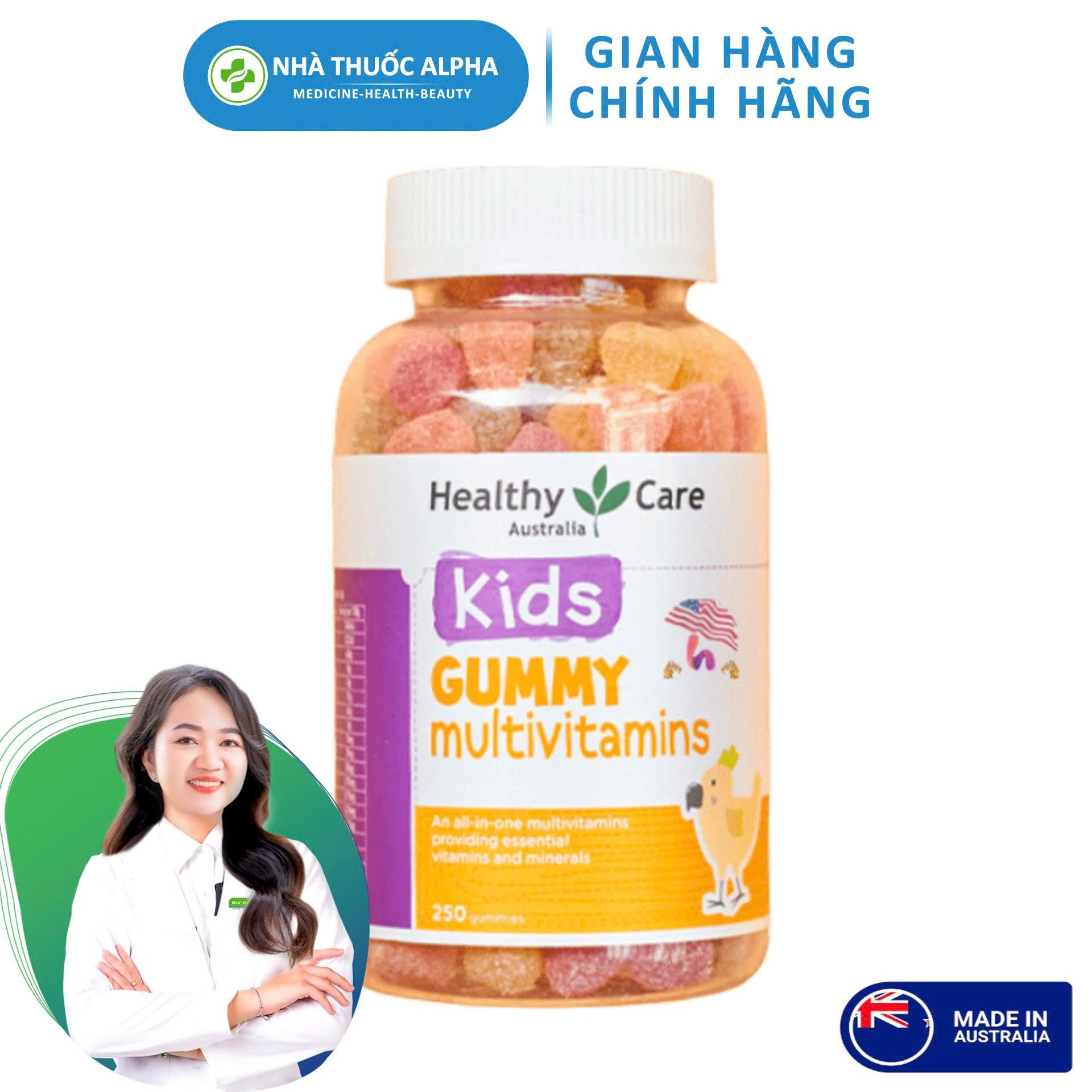 Healthy Care Gummy Multivitamin - Kẹo Dẻo Bổ Sung Vitamin Cho Bé