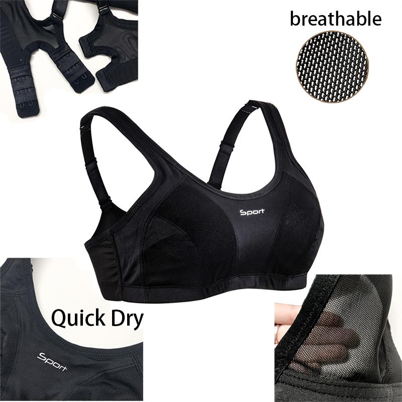 Phụ Nữ Áo Ngực Thể Thao Tác Động Cao Chống Sốc Quần Lót Bralette Chuyên Nghiệp Tập Yoga Racerback Bể Tập Thể Dục Thể Thao Crop Plus Kích Thước