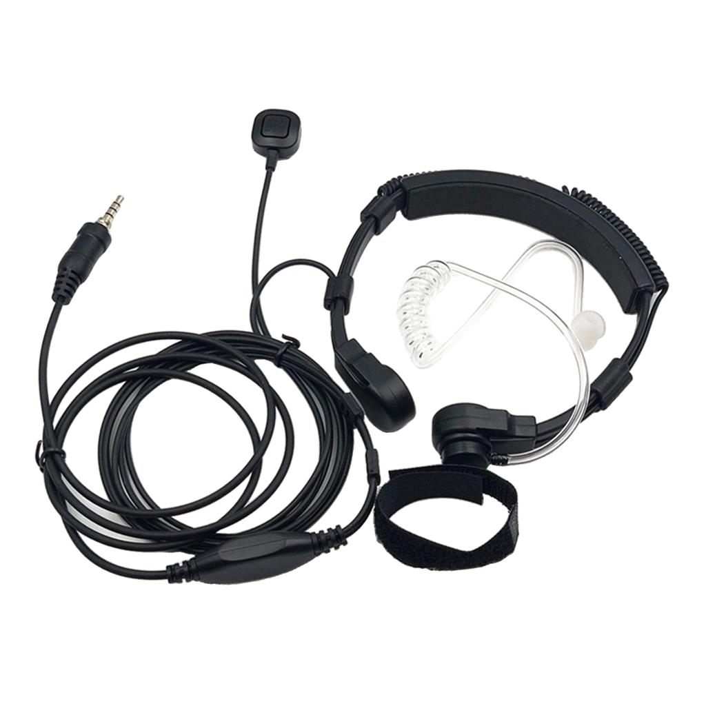 Throat Mic Earpiece For Yaesu Vertex Radio VX-6E