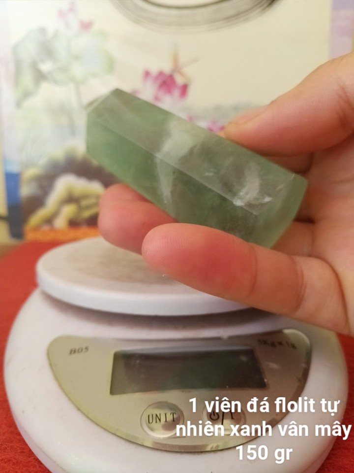 Trụ Đá Flourite Tự Nhiên Màu Xanh, Đá Thanh Tẩy Giúp Hỗ Trợ Reiki, Thiền Định, Sưu Tầm, Chặn Giấy