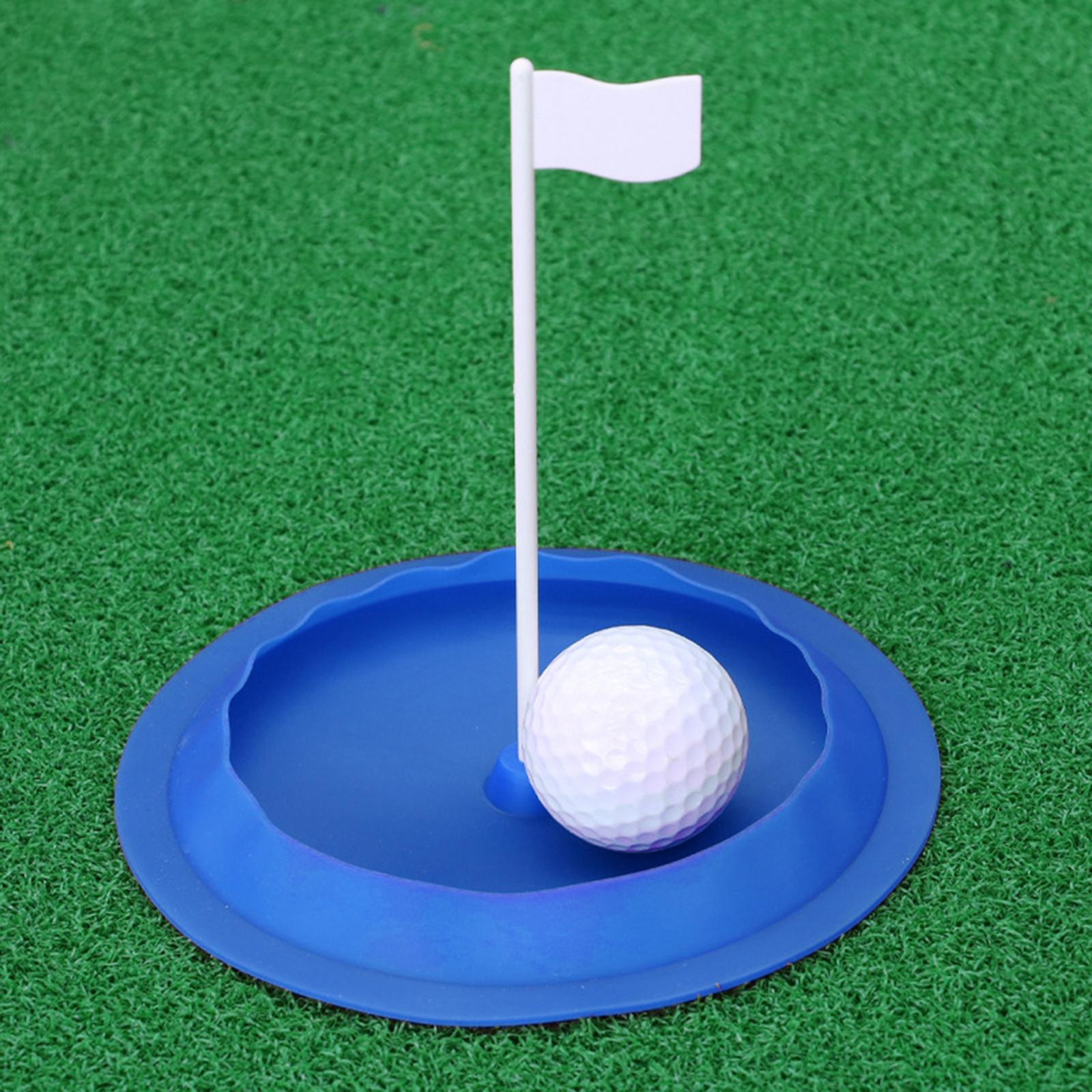 Golf Putting Cup Adults Practice Durable with Flag Putting Training Aid