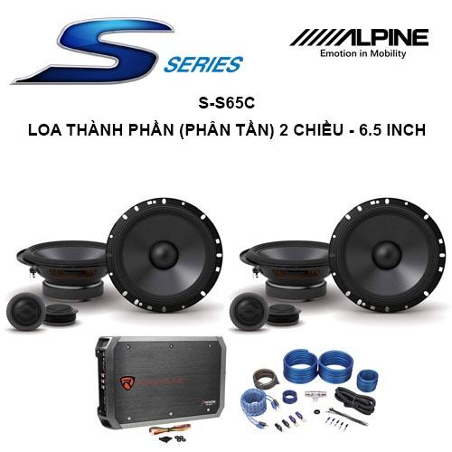 S-S65C Loa xe hơi thành phần 2 chiều 6.5 inch chính hãng Alpine