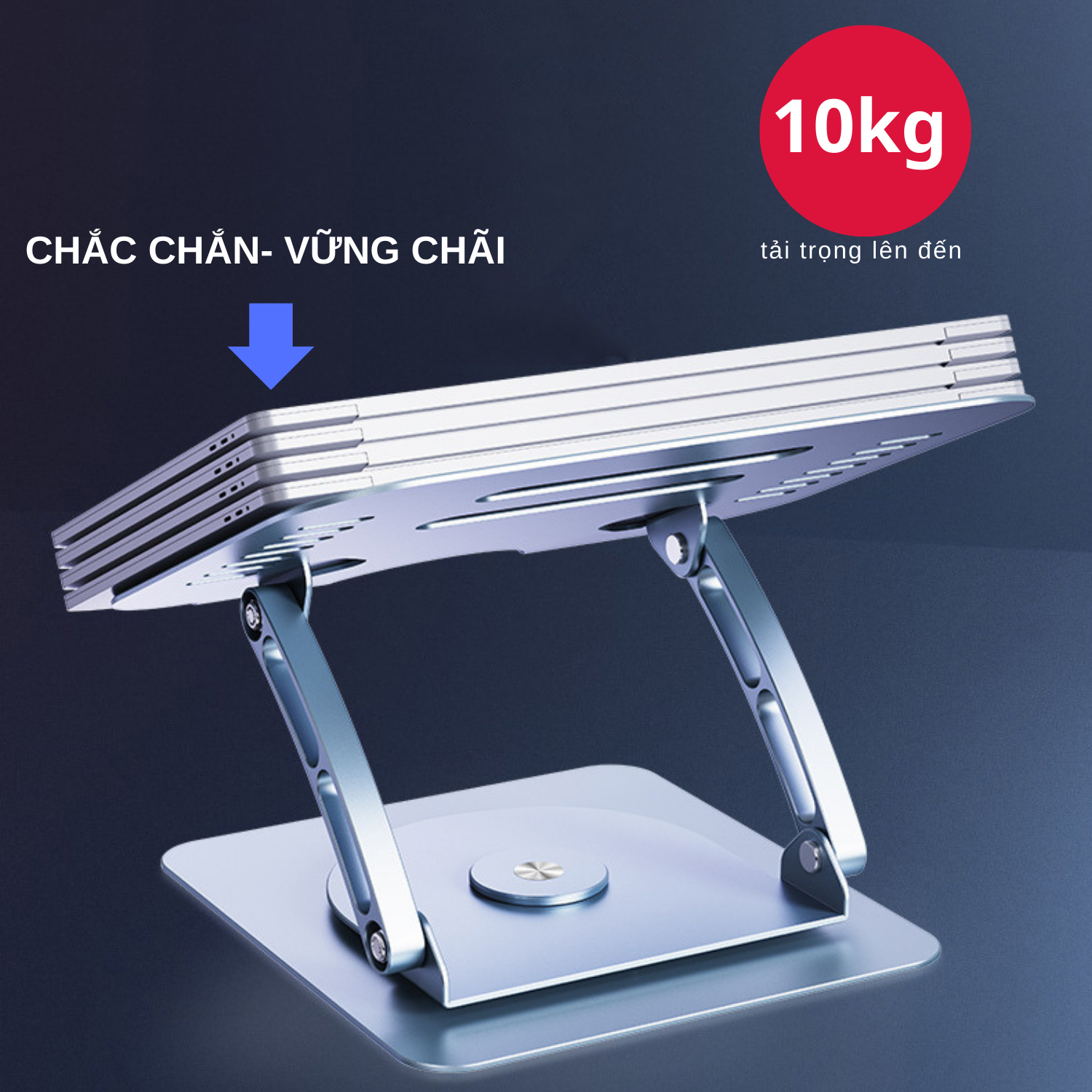 Giá Đỡ Máy Tính, Laptop Chất Liệu Hợp Kim Nhôm Cao Cấp Xoay 360 Độ. Hỗ Trợ Tản Nhiệt Chống Mỏi Cổ, Vai, Gáy Model FS088 V3.1. Hàng Chính Hãng Tamayoko