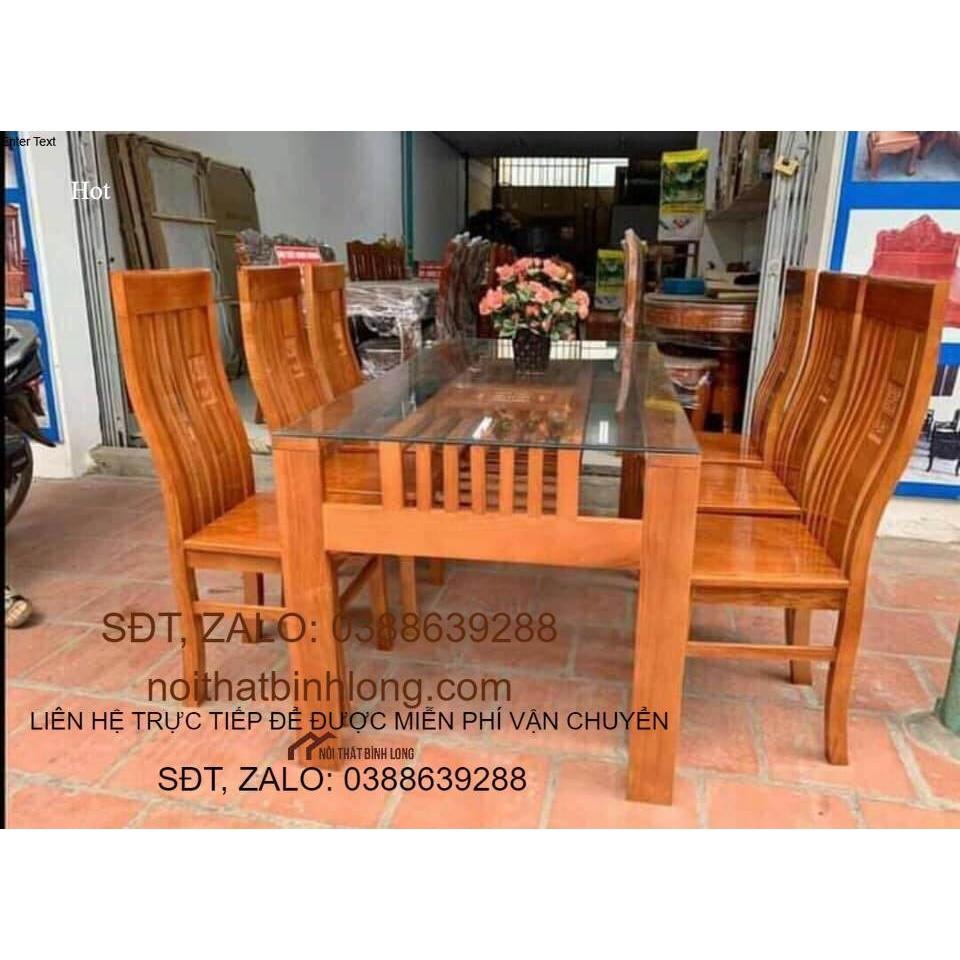 bộ bàn ghế ăn - Đồ gỗ Bình Long 0388639288