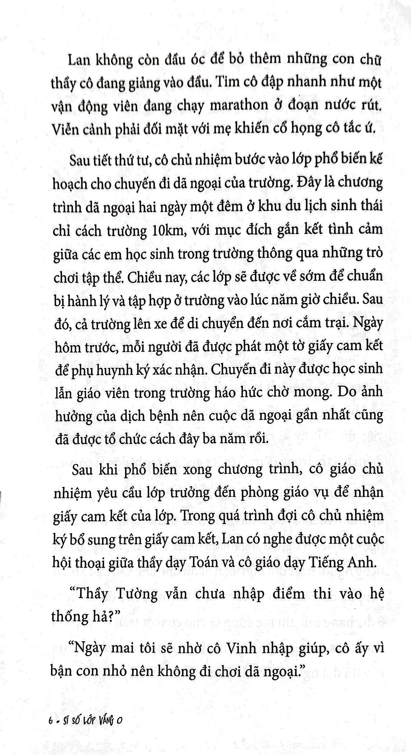 Sĩ Số Lớp Vắng 0