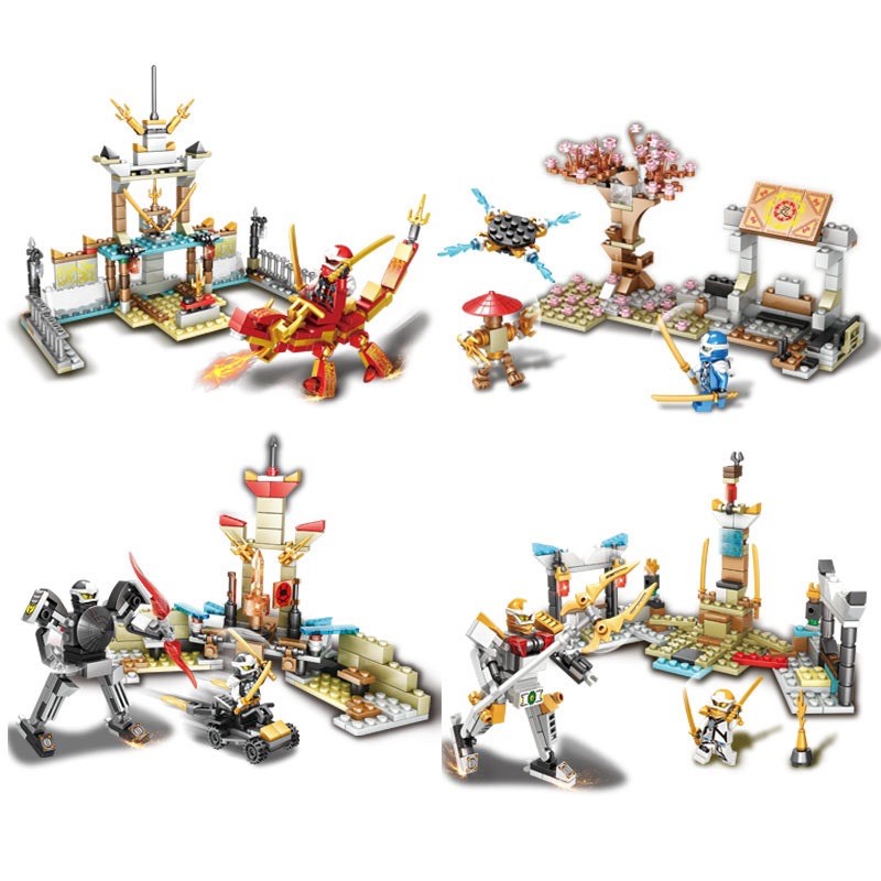 Đồ chơi Lắp Ráp ninjago ngôi đền huyền bí full 4 bộ