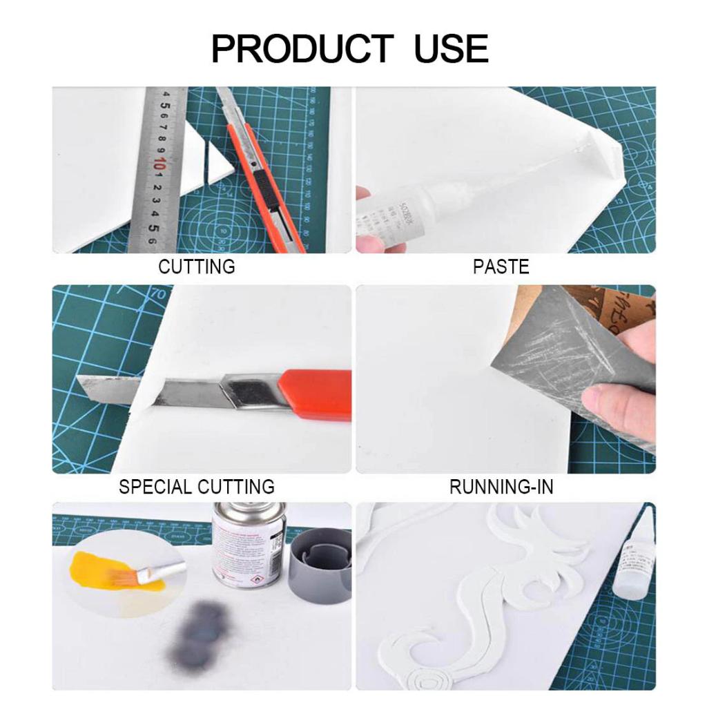 Tấm bìa fomet A2 A3 làm mô hình dày 3mm,5mm,10mm,15mm,18mm màu trắng làm mô hình, Decal, logo, trang trí