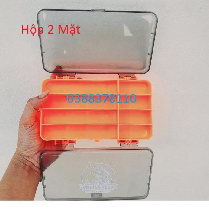 Sale to Hộp Đựng Đồ ,Hộp 2 Mặt Đựng Mồi Câu Và Phụ Kiện Câu Cá  - xả hàng tồn