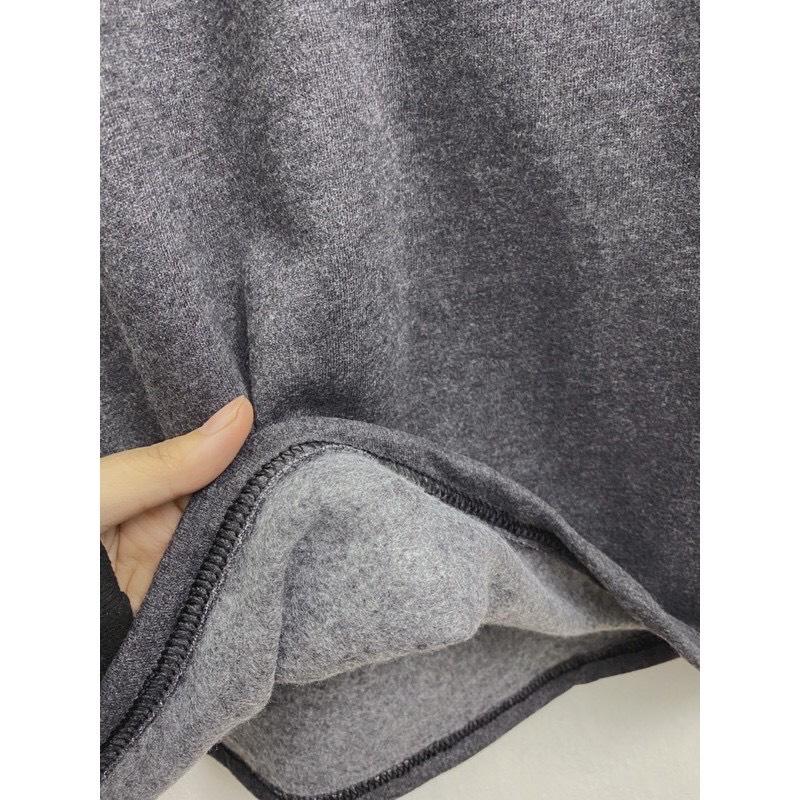 Áo khoác hoodie cúc cổ nam nữ trơn chất nỉ ngoại cao cấp mang phong cách hàn quốc T3