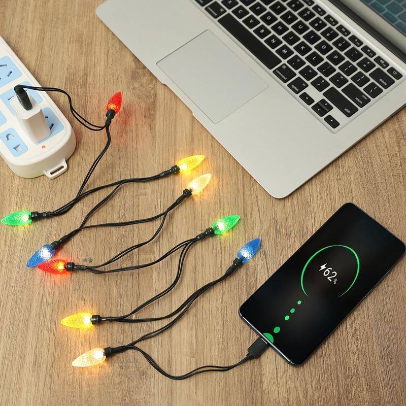 Dây cáp sạc USB chống nước thông dụng cho trang trí Giáng Sinh
