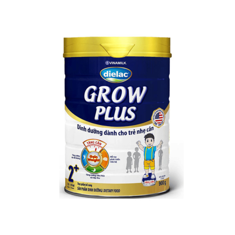 SỮA BỘT DIELAC GROW PLUS (XANH) 2+ 900G (CHO TRẺ TỪ 2 - 10 TUỔI)