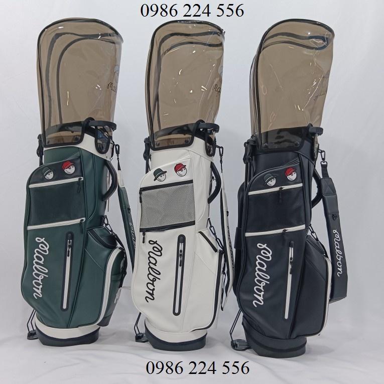 Túi đựng gậy golf bag Malbon có chân chống vải dù chống nước 5 ngăn đựng 14 - 16 gậy - TG019