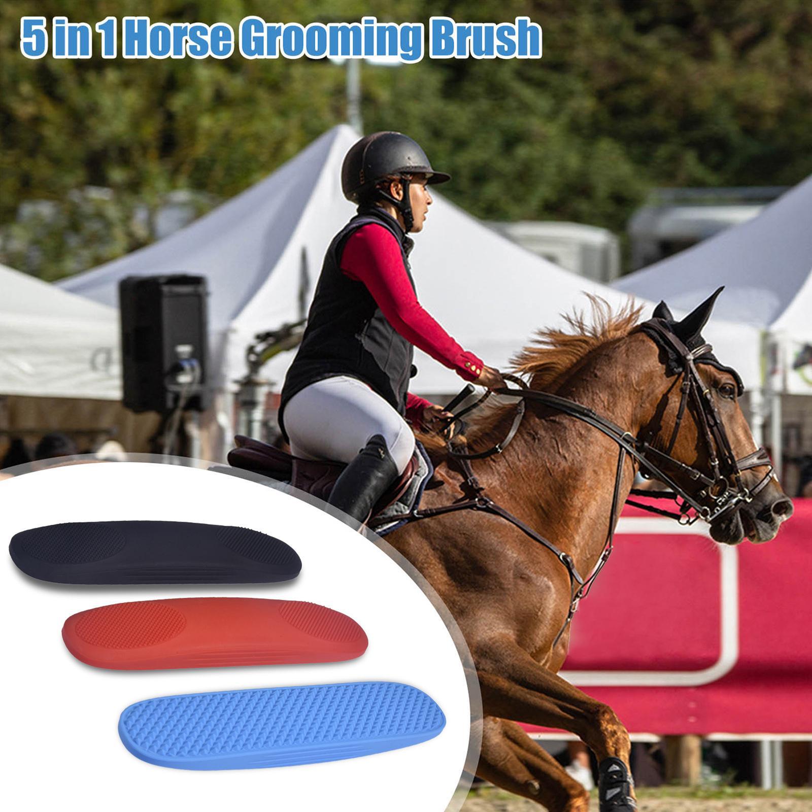 6in1 Horse Brush Detangling Hair Comb Pet Hair Cleaning Horse Grooming Brush