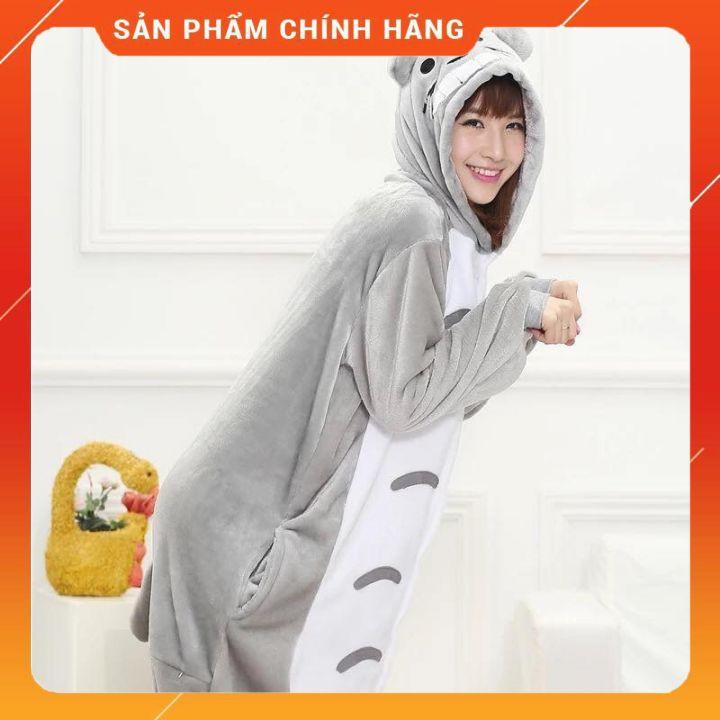 Bộ Đồ Thú Totoro - Bộ đồ thú Totoro Xám Người lớn