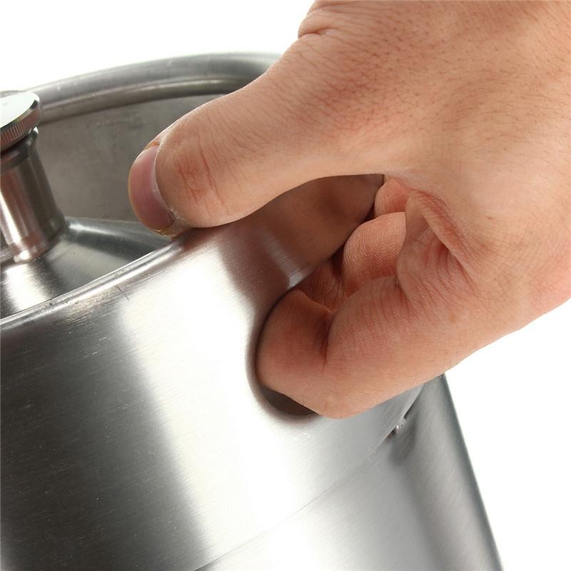 Thùng Mini Keg Beer Inox 304 8L kèm nắp