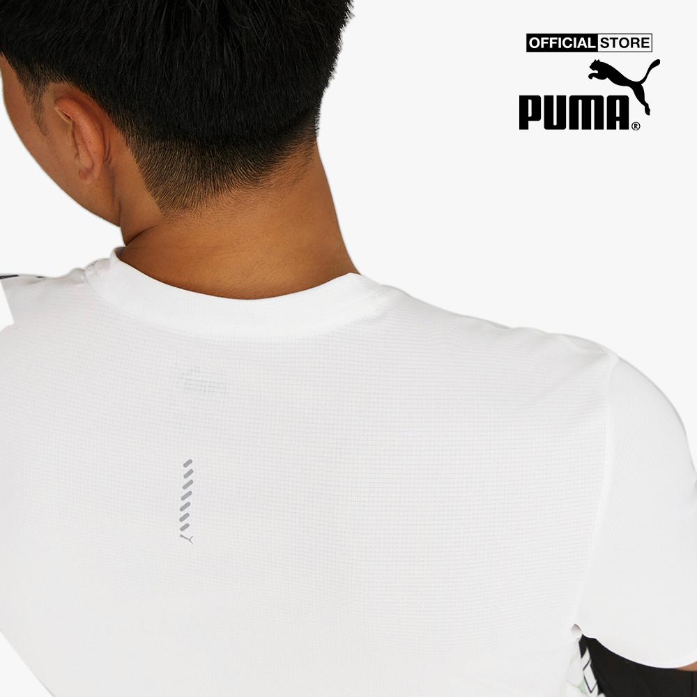 PUMA - Áo thun thể thao nam cổ tròn tay ngắn Run Favourite Printed 523393