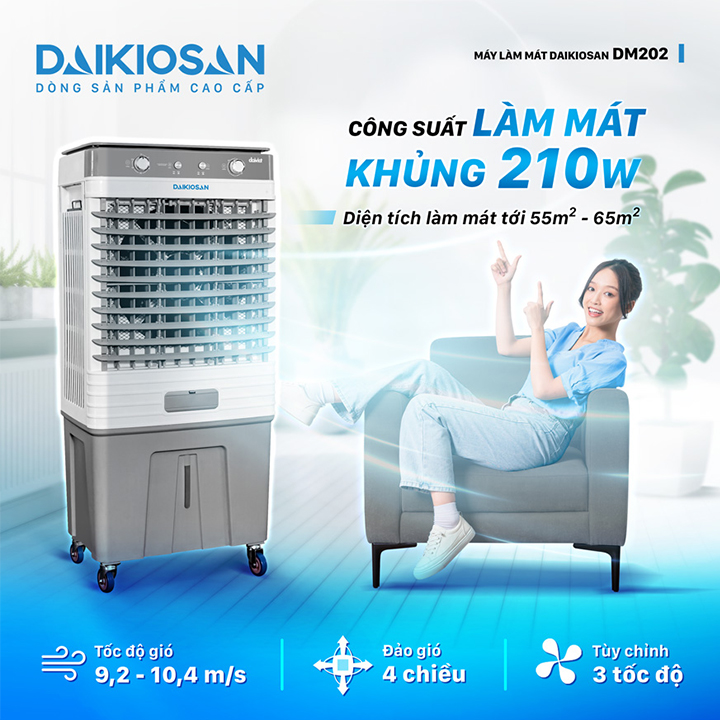 Quạt điều hòa thương mại Daikiosan DM202 - Hàng chính hãng