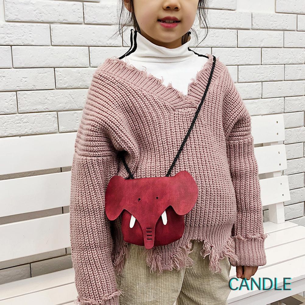 Túi Đeo Chéo Mini Hình Voi Dễ Thương Cho Bé Gái