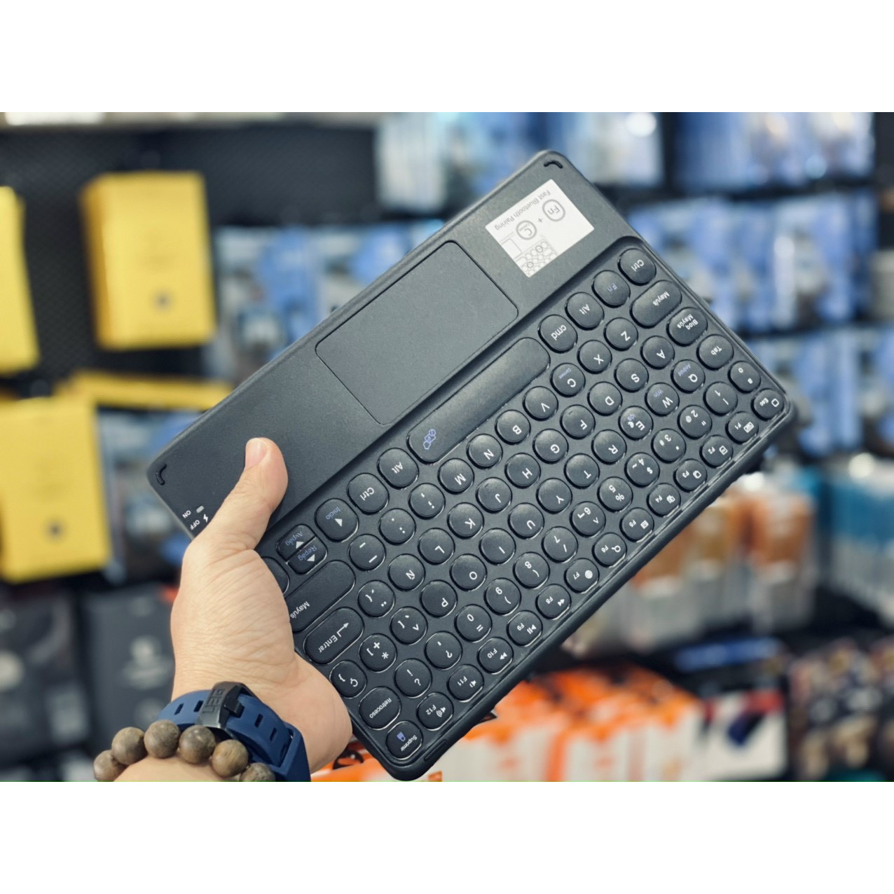 Bàn phím Bluetooth 5.0 không dây tích hợp touchpad cho Cu sac hiệu Coteetci Portable Smart Keyboard (thời lượng pin cực cao 2-4h) - hàng nhập khẩu