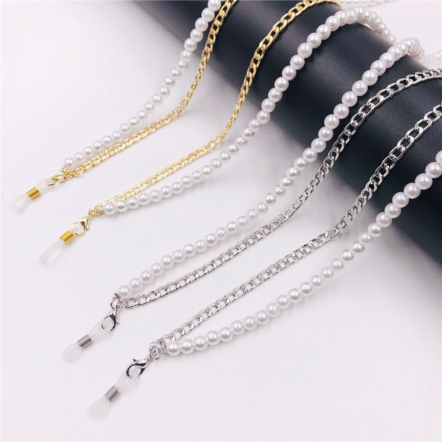 Dây đeo mắt kính 2 lớp mix chain chống thất lạc, đeo khẩu trang, dây chuyền thời trang đa dụng