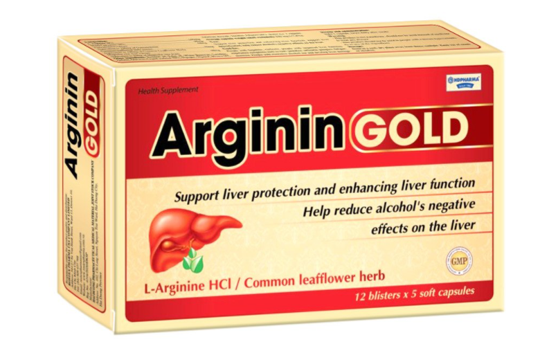 Ariginin Gold - Hộp 30 viên - Mát gan - Giải Độc Gan