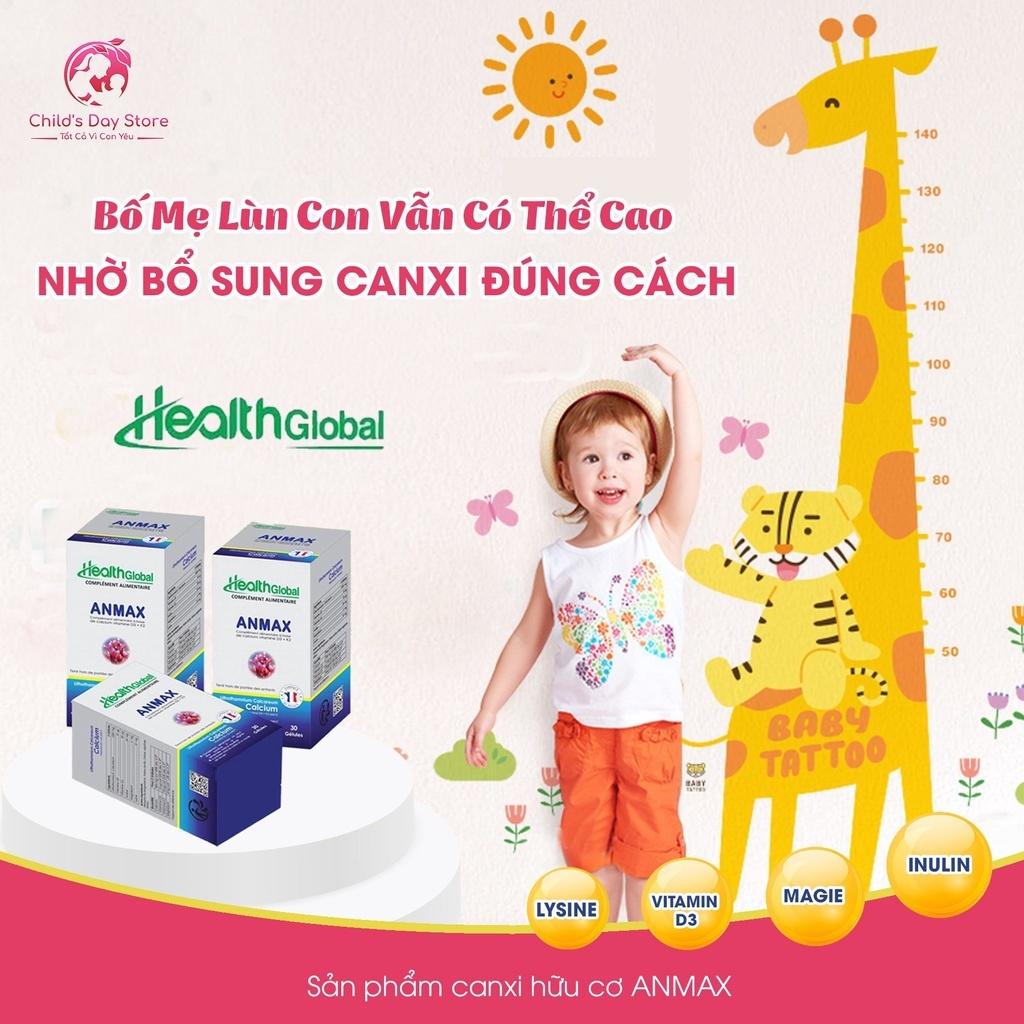 Viên Canxi hữu cơ dạng viên-Anmax Global - 5s -Giúp xương chắc khỏe, giúp phục hồi xương gãy, giảm đau lưng.