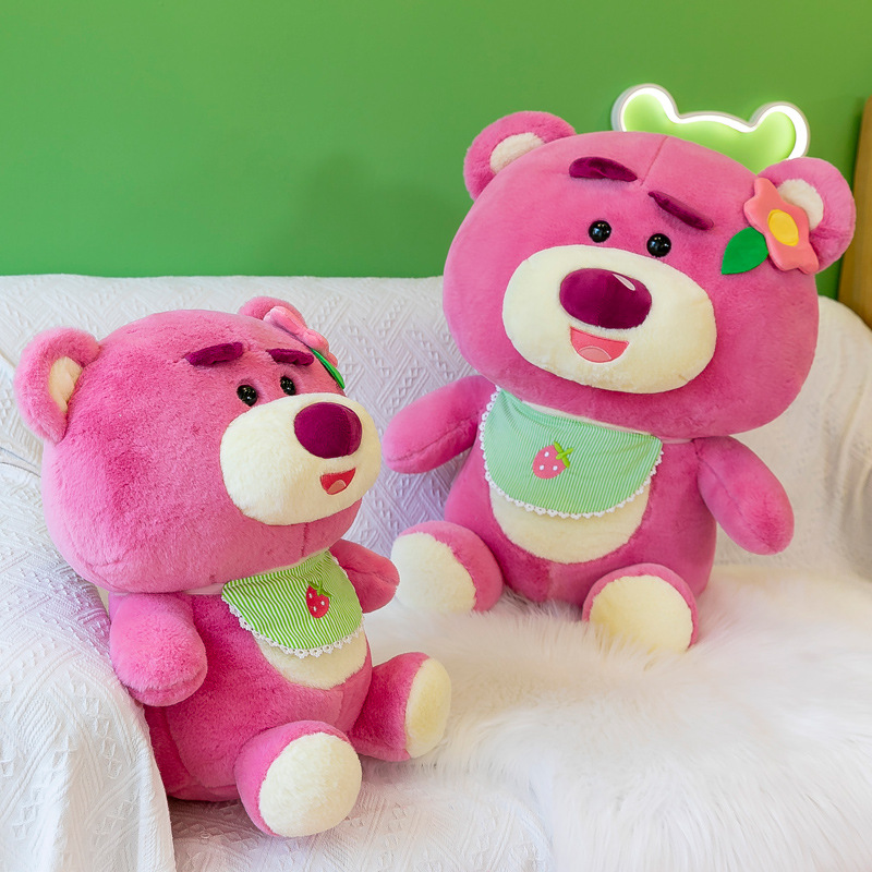 Gấu Dâu Lotso Hugging Bear Yếm Ngồi