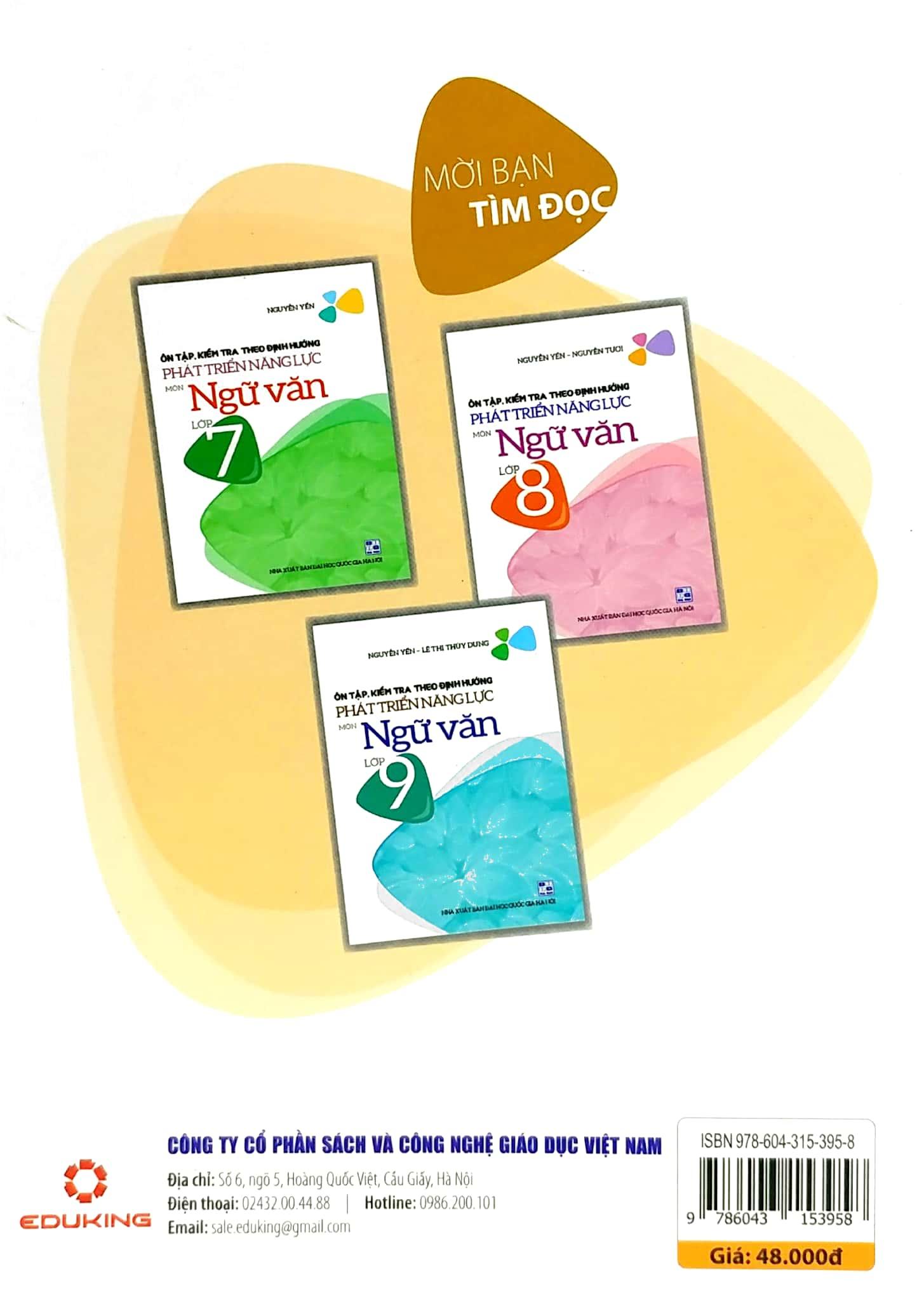 Ôn Tập, Kiểm Tra Theo Định Hướng Phát Triển Năng Lực Môn Ngữ Văn Lớp 6