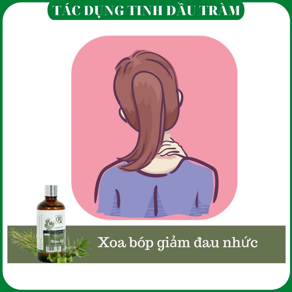 Tinh dầu tràm Huế nguyên chất , Tinh dầu sả chanh nguyên chất 100ml Chính hãng Hồng Tâm