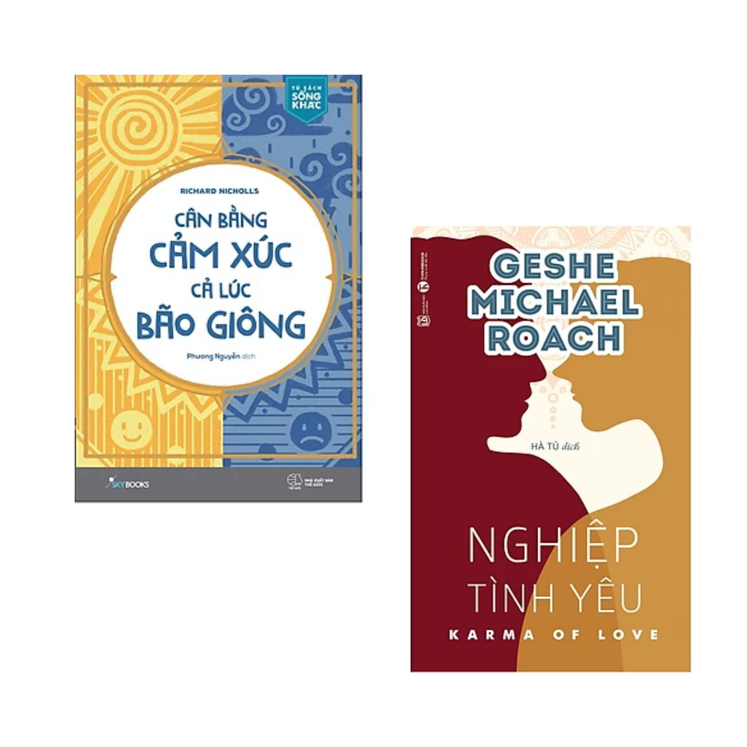 Combo 2 cuốn sách Tư Duy - Kĩ Năng Sống: Cân Bằng Cảm Xúc Cả Lúc Bão Giông + Nghiệp Tình Yêu