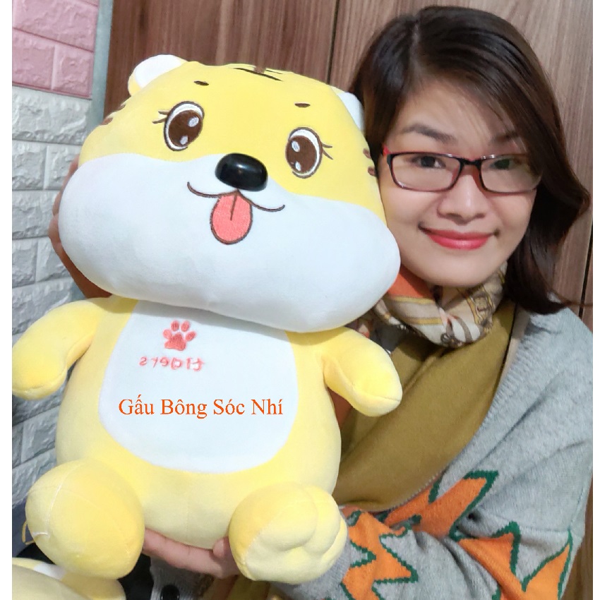 Gấu bông thú nhồi bông con hổ may mắn