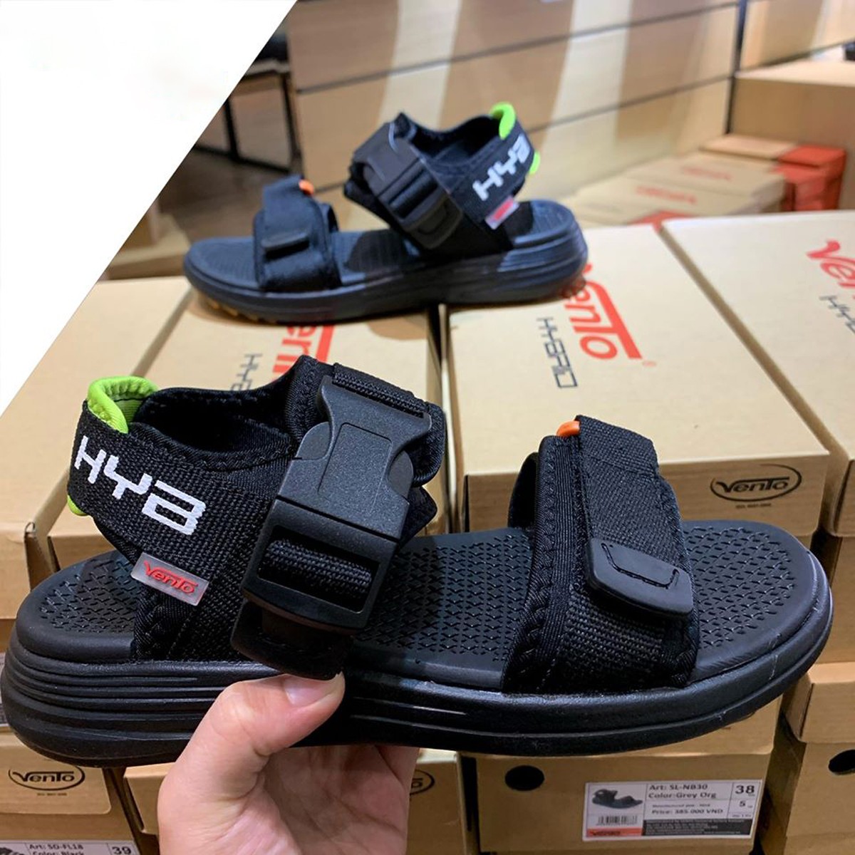 Giày sandal nữ siêu nhẹ hiệu Vento thích hợp mang đi học NB38