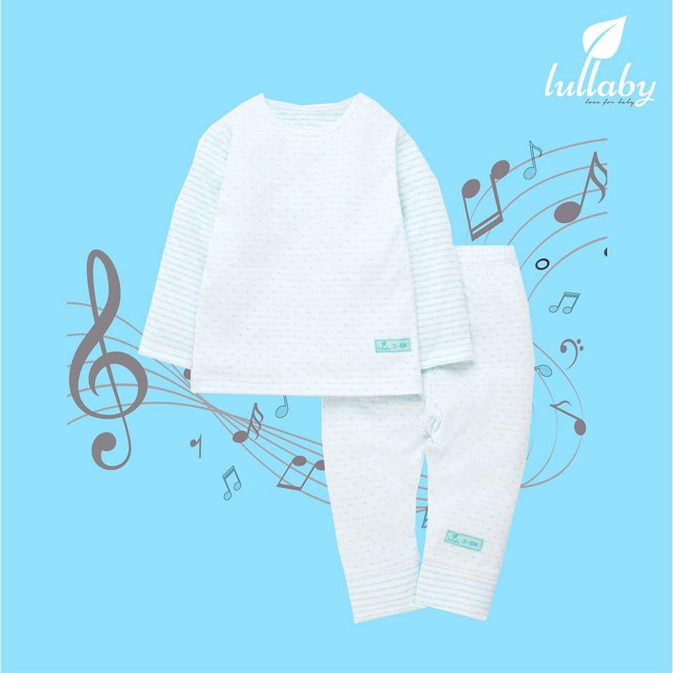 LULLABY - Bộ quần áo dài tay cài vai thu đông Doubleface NH0304-18