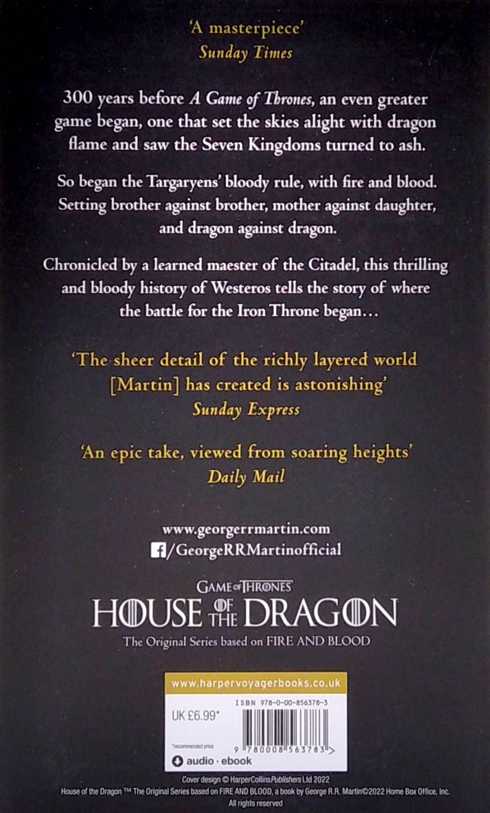 A Song Of Ice And Fire: Fire And Blood - The Inspiration For Hbo's House Of The Dragon