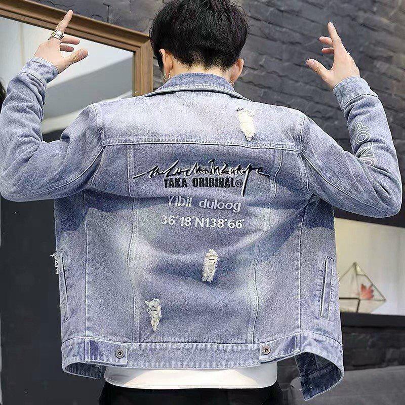 Áo khoác jean nam thời trang cao cấp, chất liệu denim thoáng mát, hàng chuẩn shop BEN Shop0807 v15