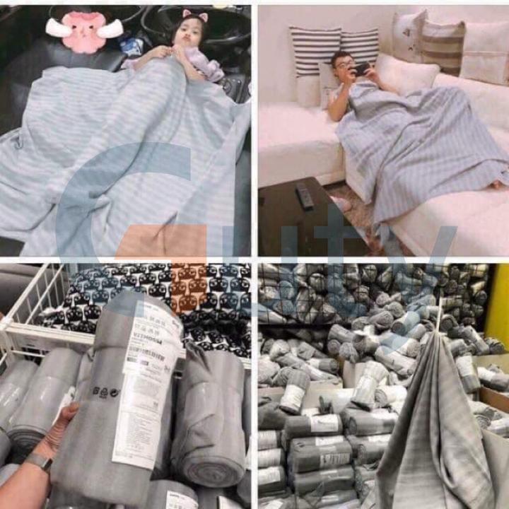 Chăn kẻ công sở siêu Nhẹ - Đắp Ở Văn Phòng Đi Du Lịch Hay Dùng Trong Spa Chăn Nỉ tiện ích cho gia đình bạn - Guty