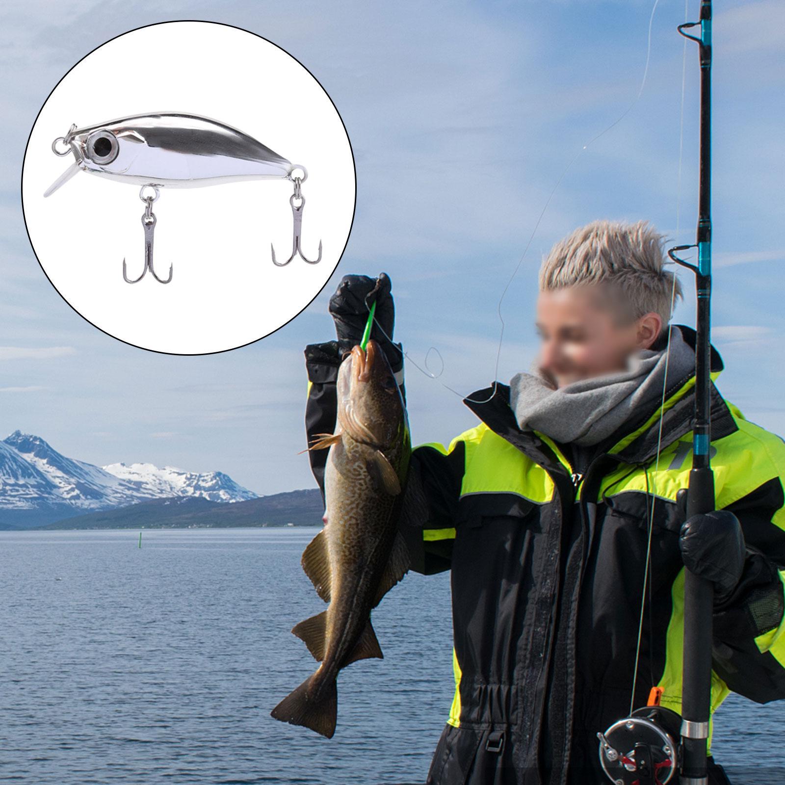 Minnow 3D Eyes Hook Crankbait 4.5cm/4.5G for Walleye